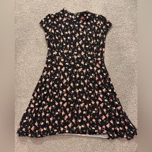 Snapback Floral Skater Dress